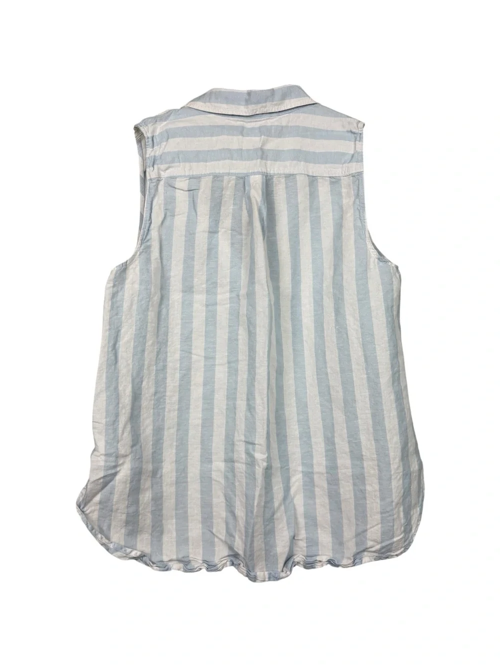 J Crew Linen Blend Striped Sleeveless Tunic Top - Picture 3 of 5
